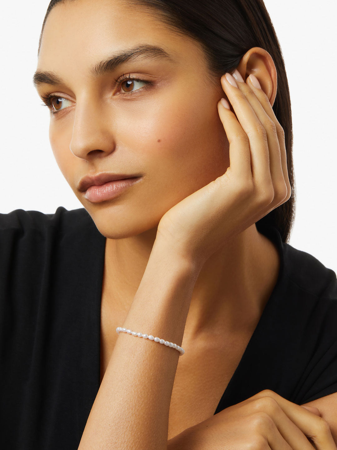 Ana Luisa Jewelry Bracelets Medium Chains Pearl Bracelet Kendall Gold