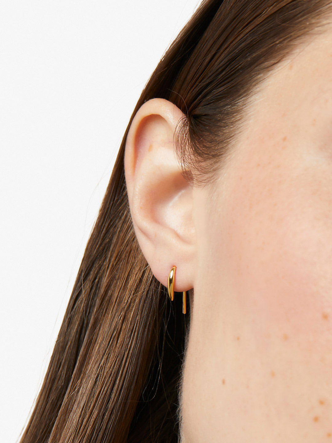 Ana Luisa Jewelry Earring Small Hoops Hook Earrings Lennox Silver