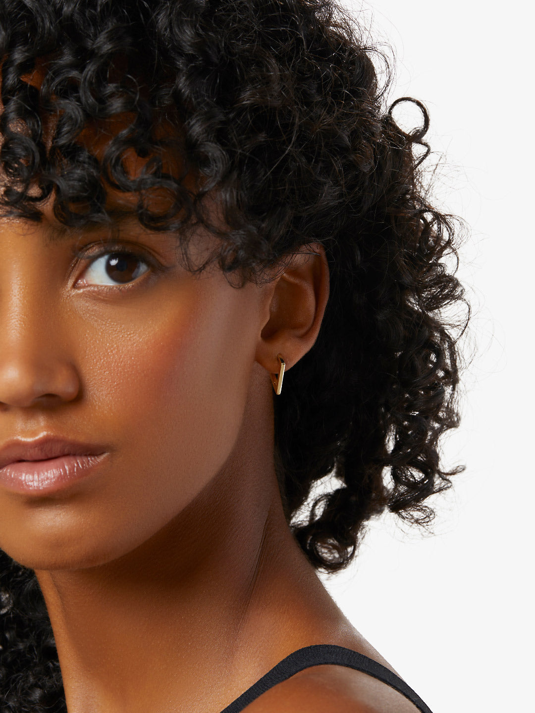 Ana Luisa Jewelry Earrings Small Hoops Geometric Earrings Jana Silver