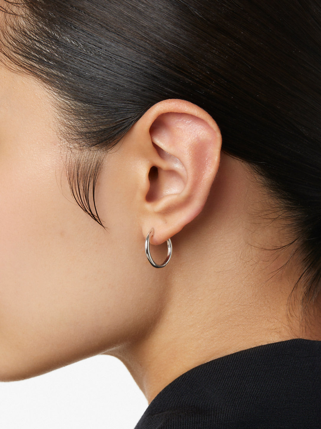 Ana Luisa Jewelry Earrings Small Hoops Small Slim Endless Hoops Lo Small Silver