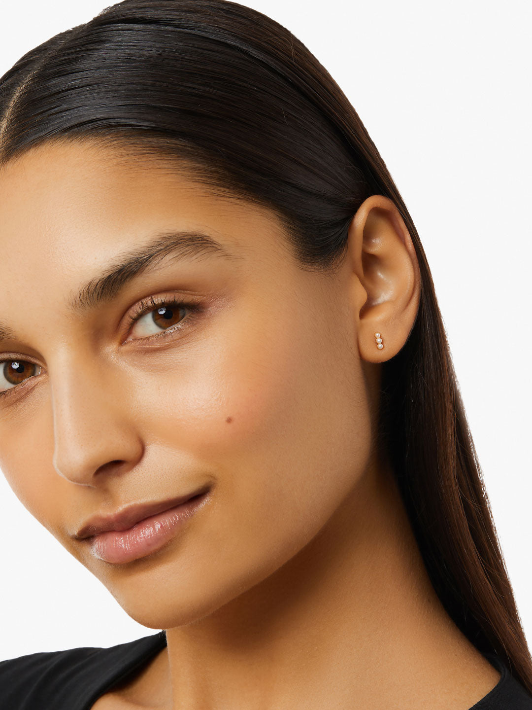 Ana Luisa Jewelry Earrings Stud Pearl Stud Earrings Leighton Silver