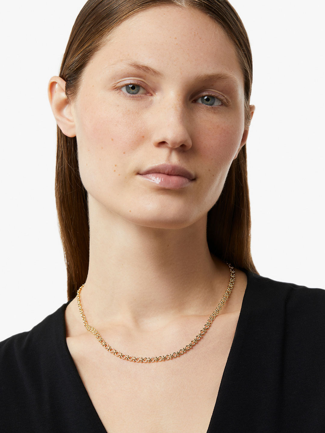 Ana Luisa Jewelry Necklaces Medium Chains Thick Gold Chain Necklace Hayden Gold