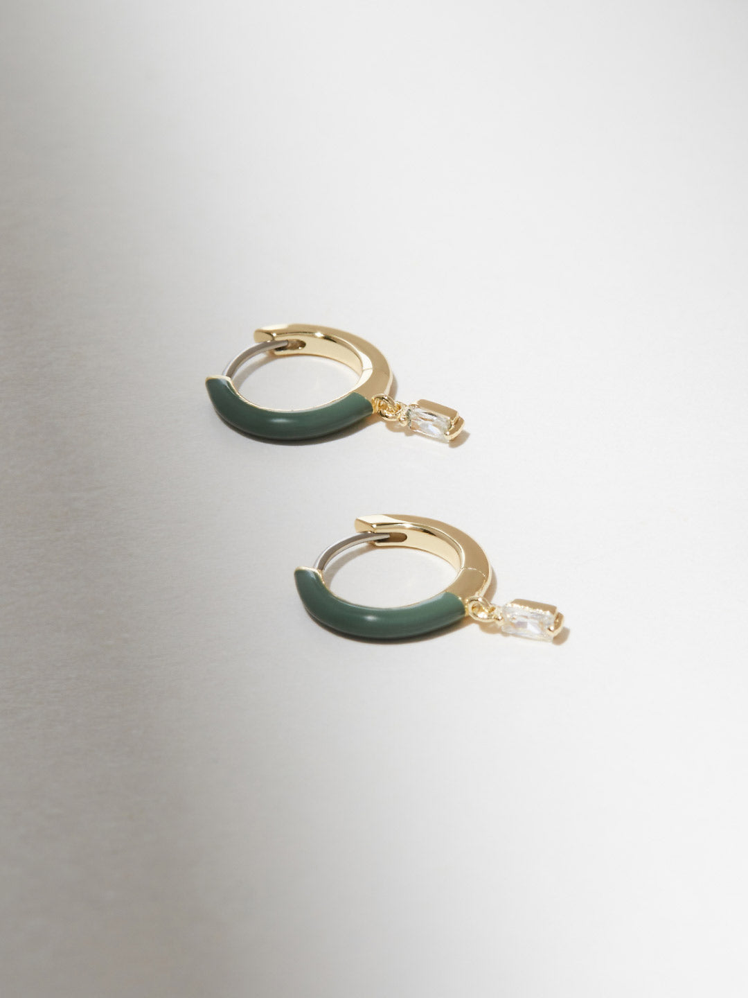 Ana Luisa Jewelry Earring Small Hoops Small Hoop Earrings Lee Green Silver