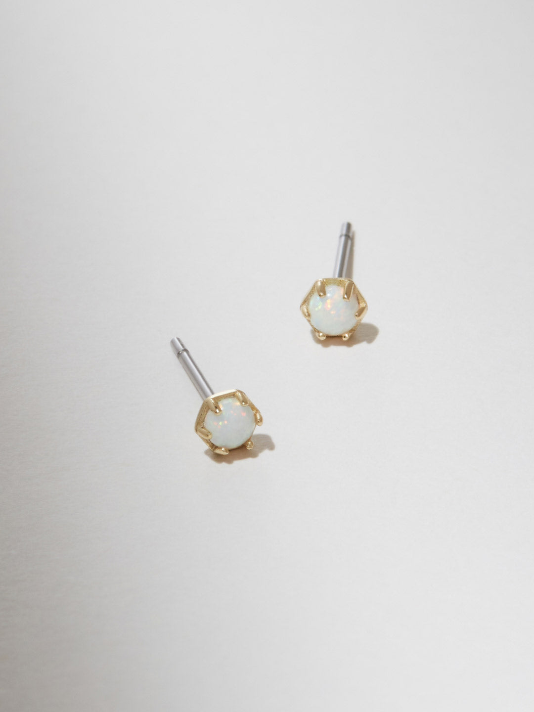 Ana Luisa Jewelry Earring Stud Opal Stud Earrings Halle Opal Silver