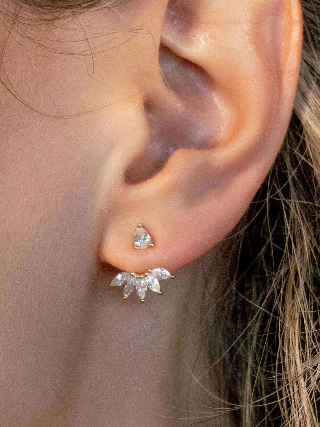 Ana Luisa Jewelry Earrings Stud Gold Stud Earrings Caroline Gold