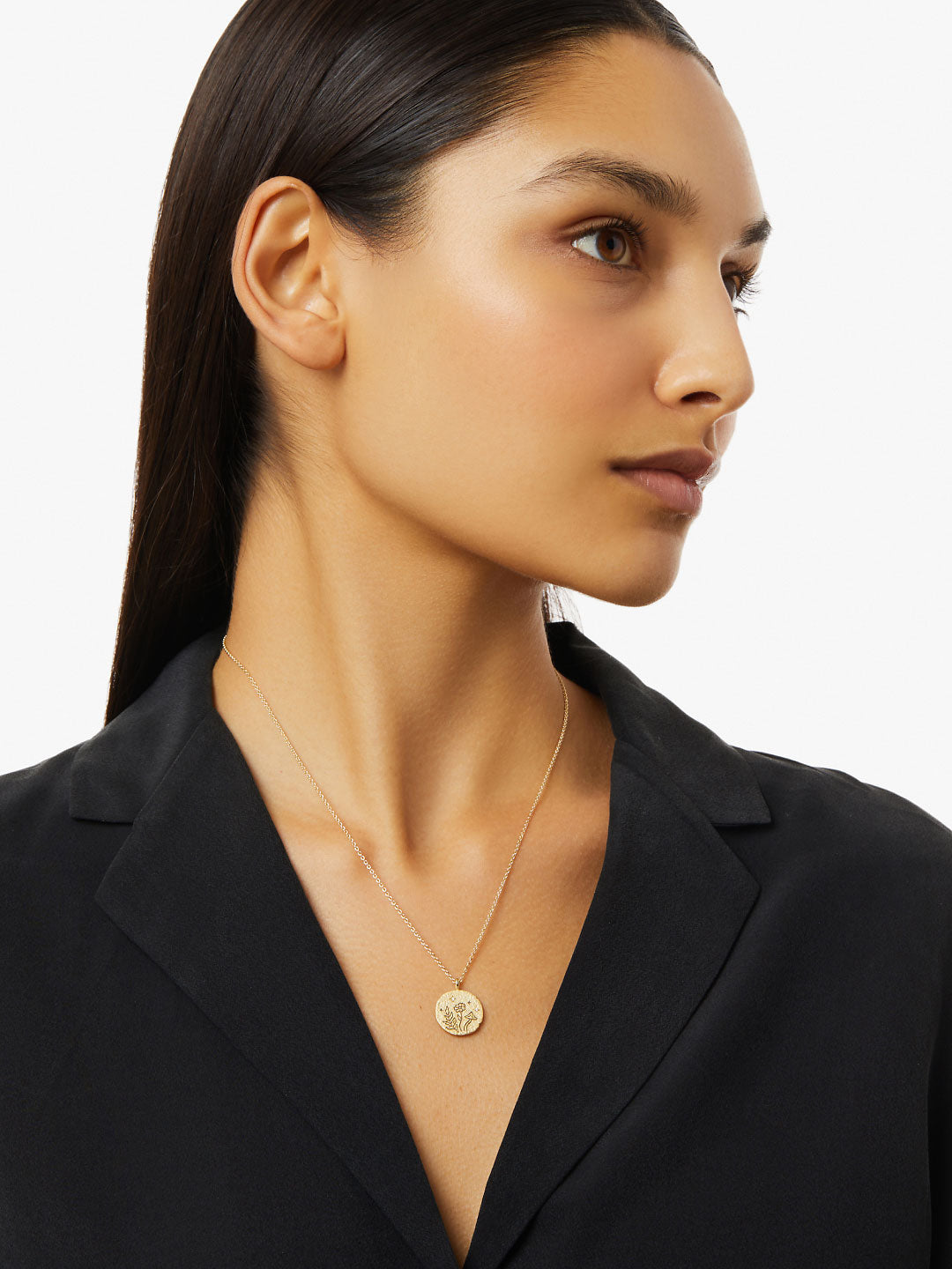 Ana Luisa Jewelry Necklaces Pendants Gold Coin Necklace Earth Pendant Gold