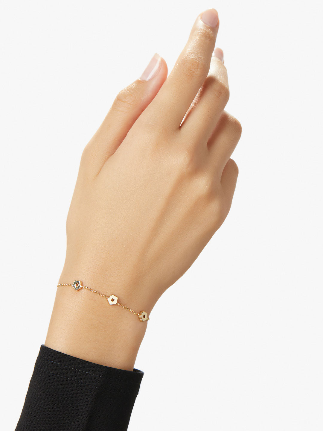 Ana Luisa Bracelet Chain Bracelet Flower Bracelet Rowena Bracelet Gold.