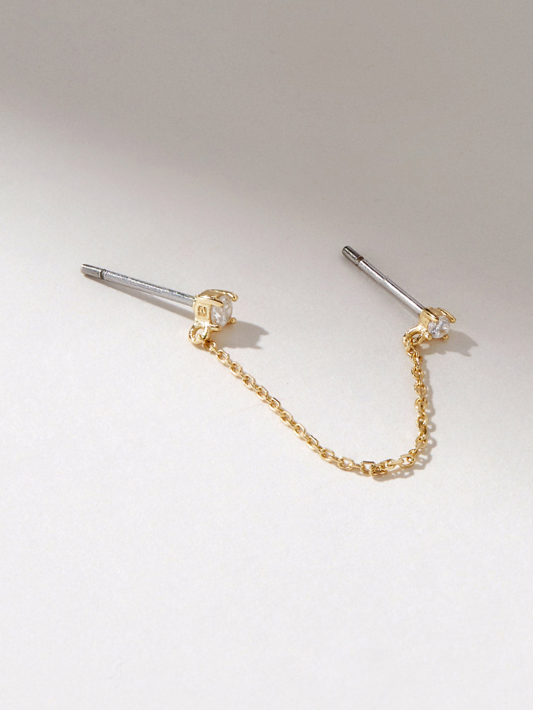 Ana Luisa Jewelry Earring Small Hoops Chain Earring Belle Silver