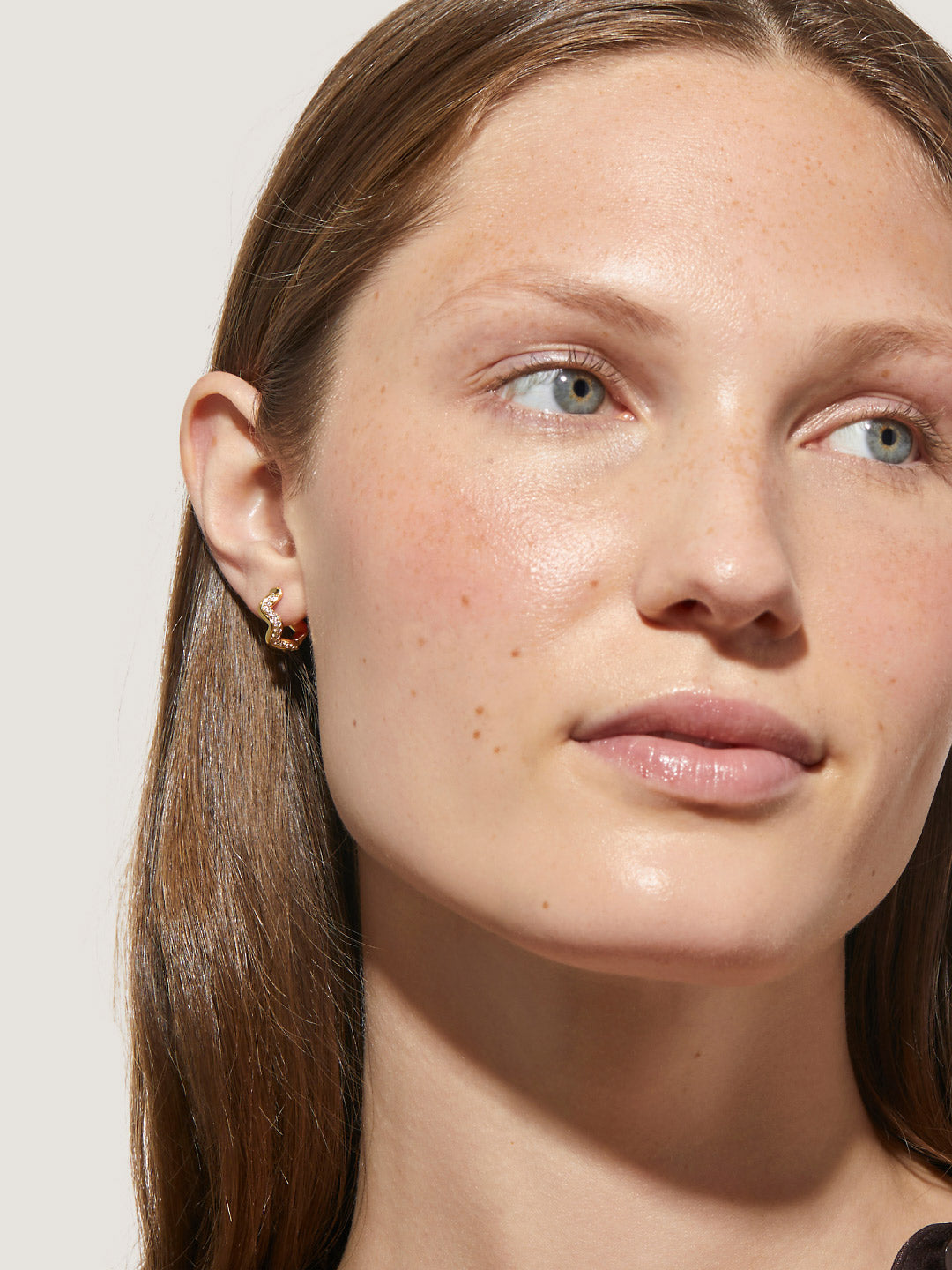 Ana Luisa Jewelry Earrings Huggie Huggie Hoop Earrings Eliana Gold