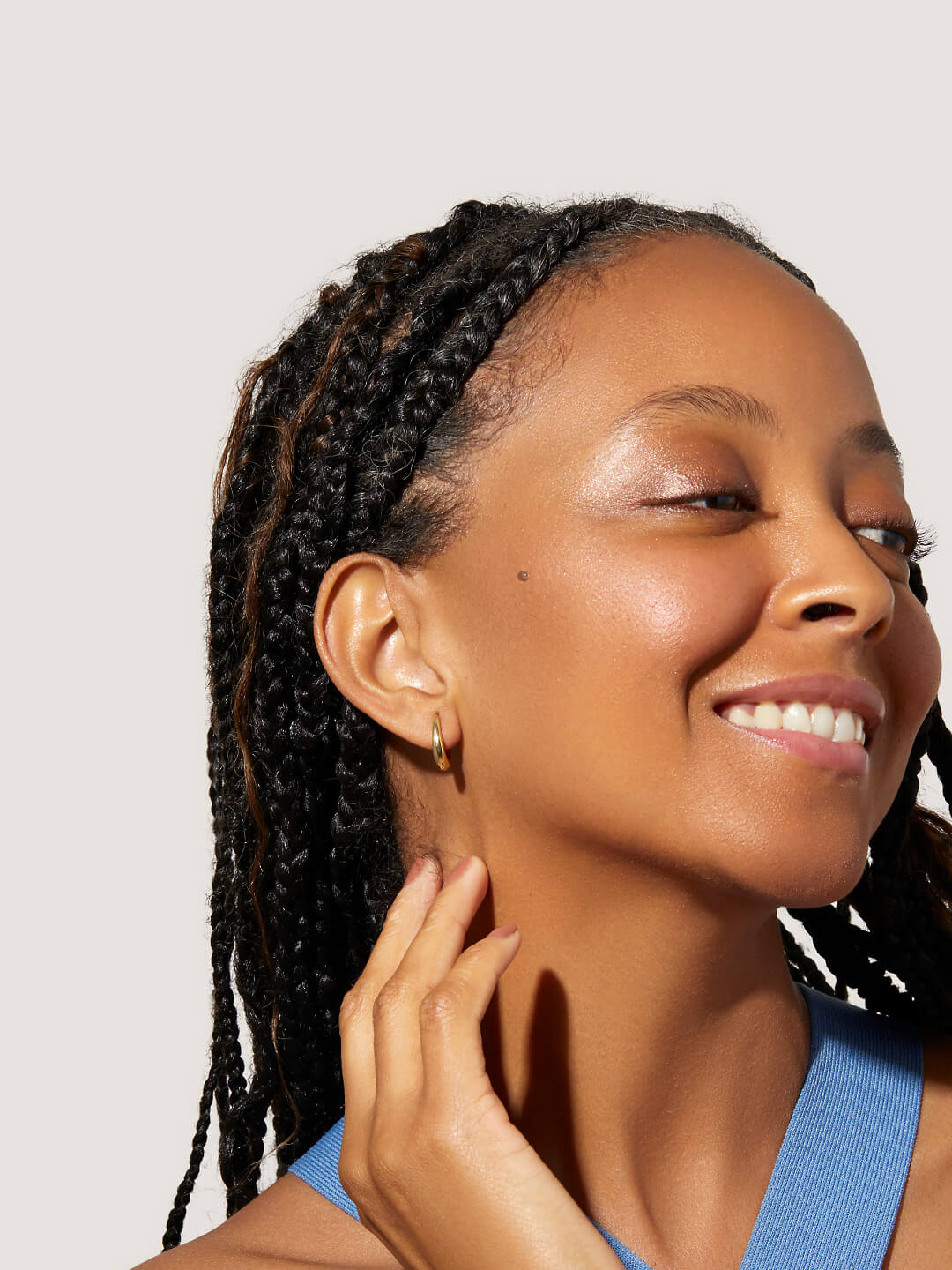 Ana Luisa Jewelry Earrings Huggie Mini Gold Hoop Earrings Quinn Small Gold