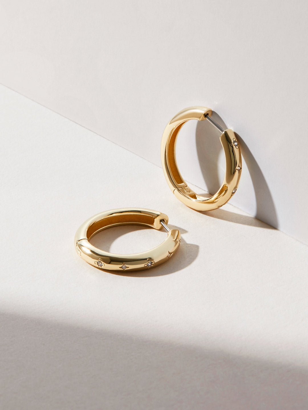 Ana Luisa Jewelry Earrings Medium Hoops Celestial Bold Hoops Albali Silver