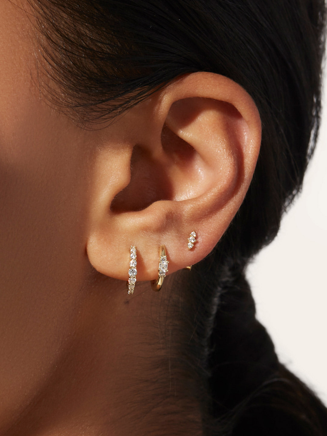 Ana Luisa Jewelry Earrings Stud Triple Bar Studs Rumi Silver