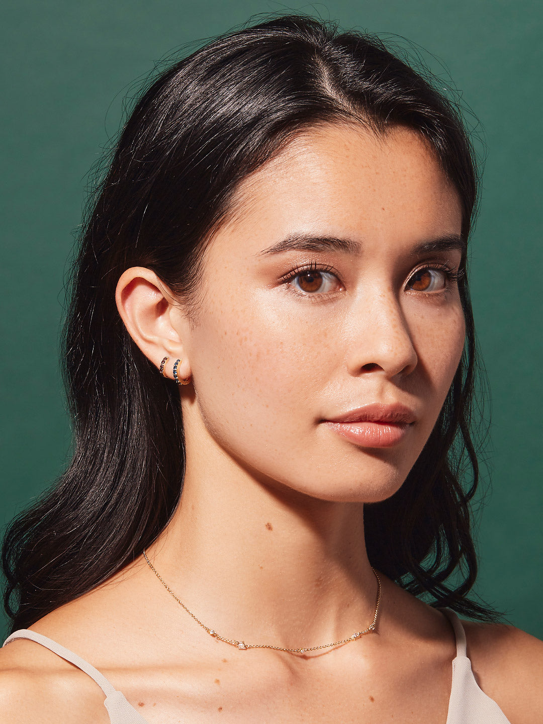 6 - Ana Luisa Jewelry Chain Necklace Station Necklace Ursa White Gold