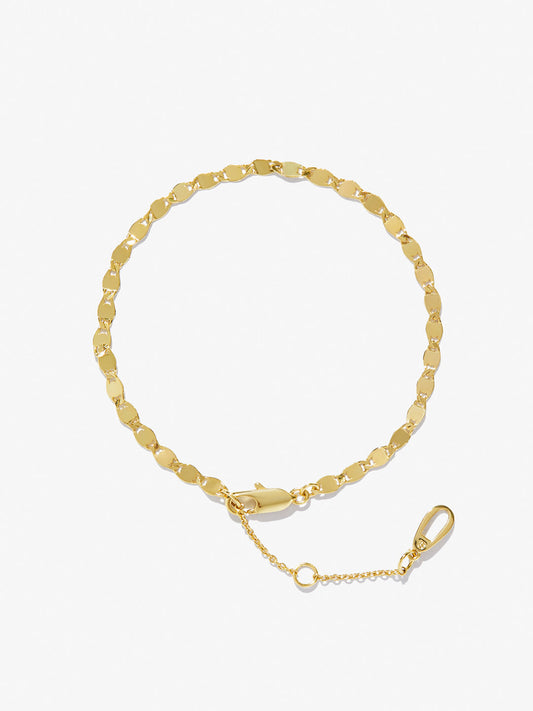 Ana Luisa Jewelry Bracelets Chain Bracelet Flat Chain Bracelet Rio Gold