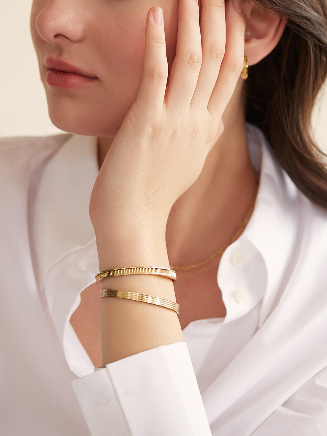 Ana Luisa Jewelry Bracelets Cuff Bracelet Banded Cuff Ovest Stainless Steel