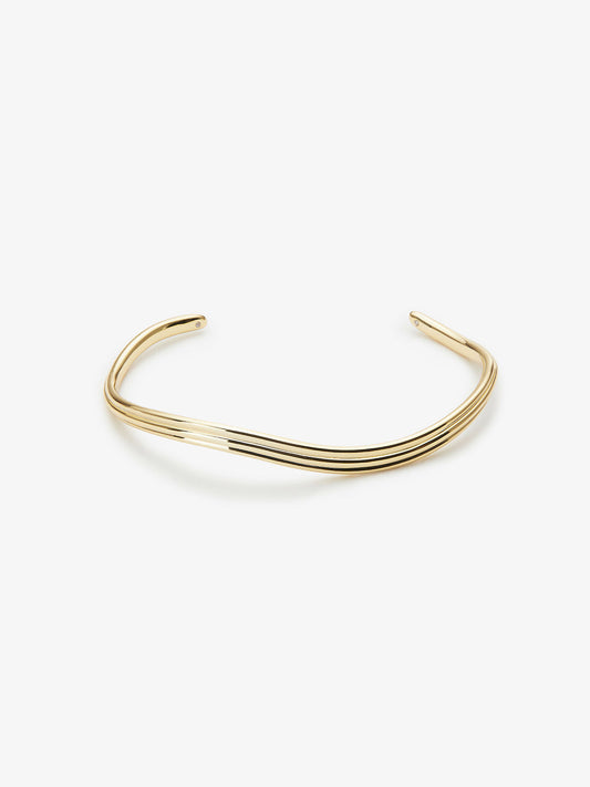 Ana Luisa Jewelry Bracelets Cuffs Wave Bracelet Diana Gold
