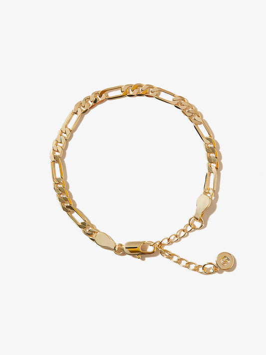 Ana Luisa Jewelry Bracelet Chain Bracelets Figaro Chain Bracelet Elijah Bold Gold