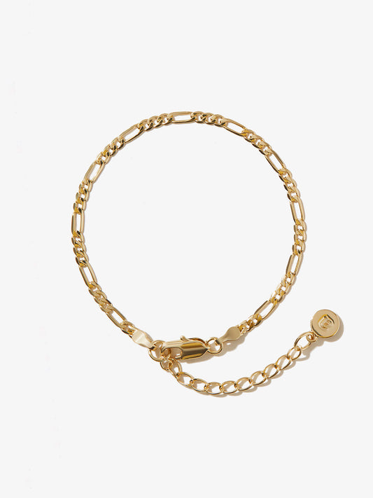 Ana Luisa Jewelry Bracelet Chain Bracelets Figaro Chain Bracelet Elijah Regular Gold