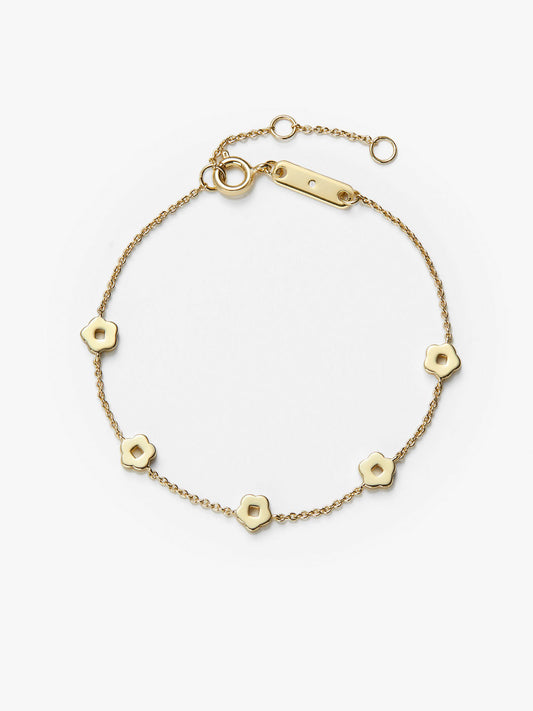 Ana Luisa Jewelry Bracelet Chain Bracelet Flower Bracelet Rowena Bracelet Gold