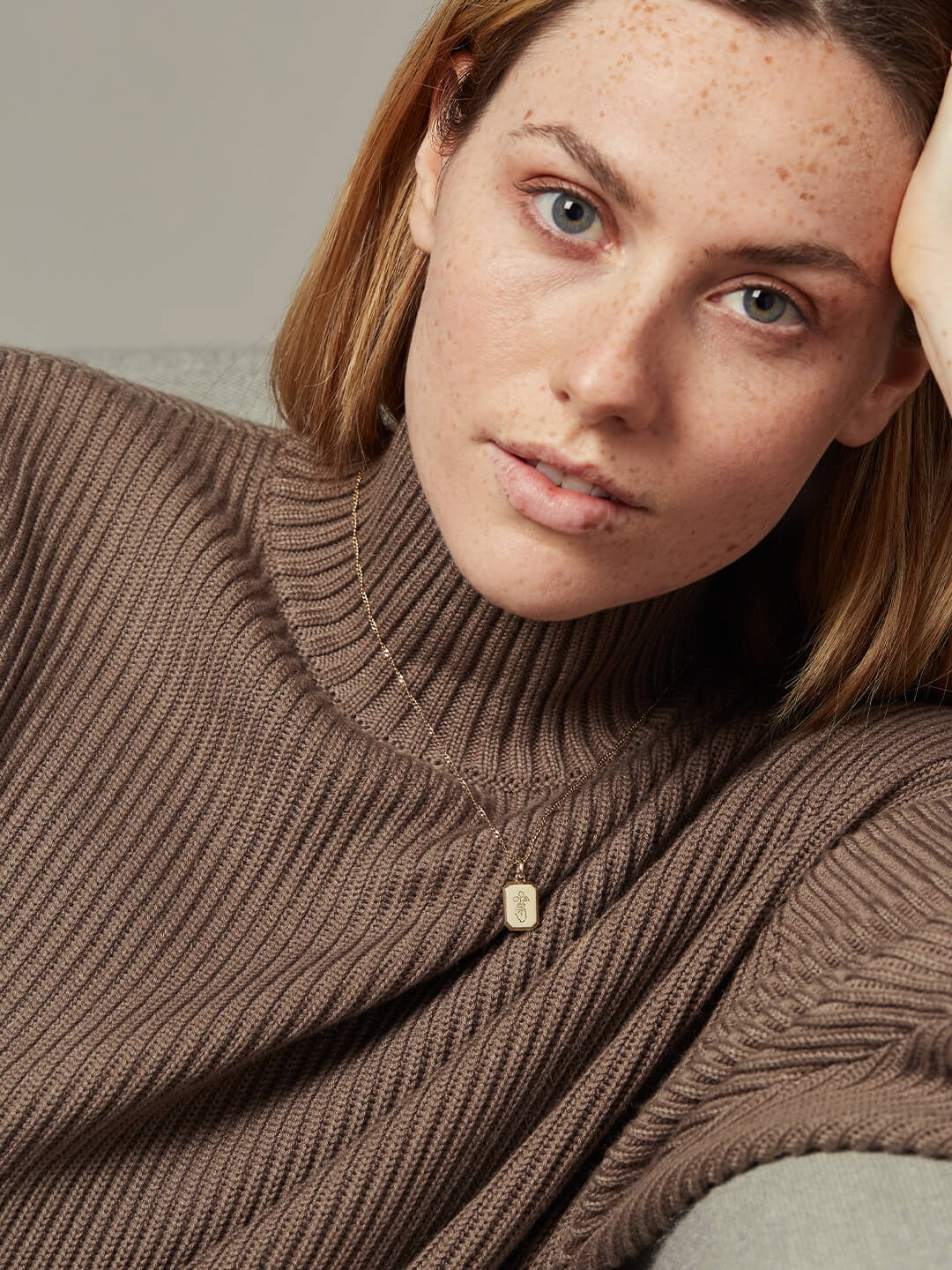 Ana Luisa Jewelry Co Creation Necklace Pendant Flower Necklace Forget-Me-Not Gold