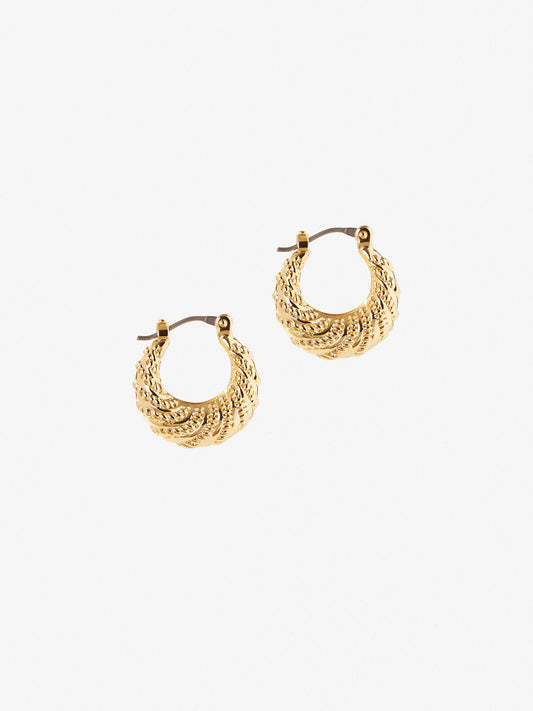 1 - Ana Luisa Jewelry Earrings Hoops Twisted Gold Hoops Ami Gold