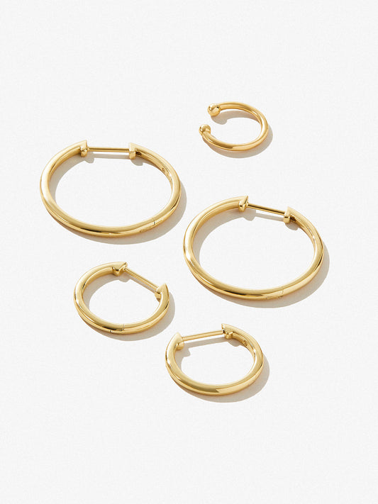 Ana Luisa Jewelry Earrings Classic Hoop Bundle Silver