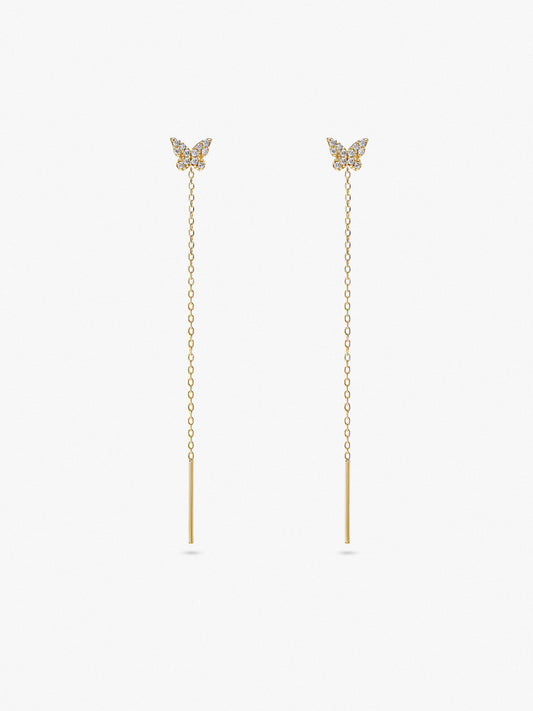 Ana Luisa Jewelry Earrings Fine Butterfly Earrings Maya Silver