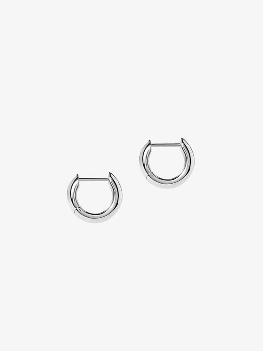Ana Luisa Jewelry Earrings Hoop Earrings Bold Huggie Hoops Giulia Silver