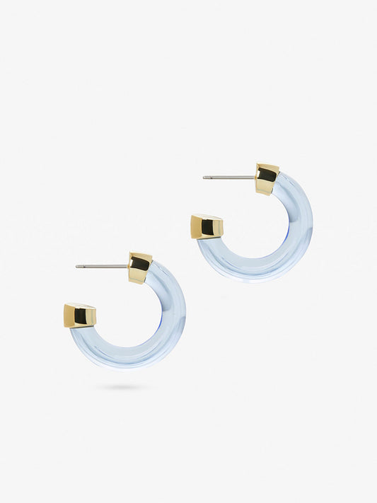 Ana Luisa Jewelry Earrings Medium Hoops Glass Earrings Emily Gold