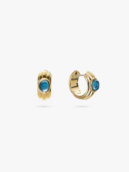 Ana Luisa Jewelry Earrings Small Hoops Glass Earrings Kinsley Gold