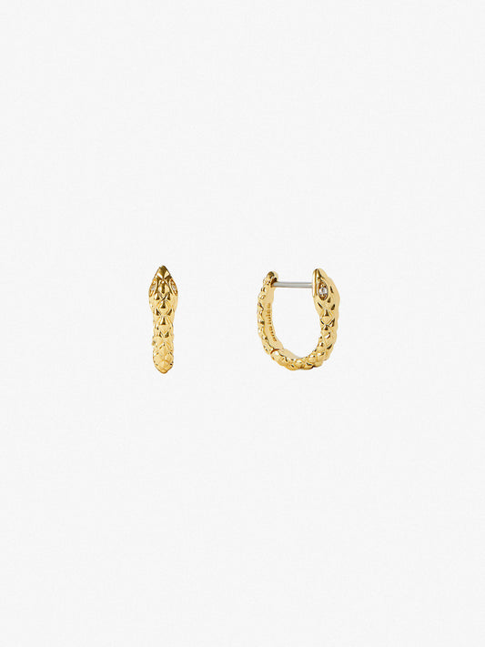 Ana Luisa Jewelry Earrings Small Hoops Snake Earrings Ophelia Gold