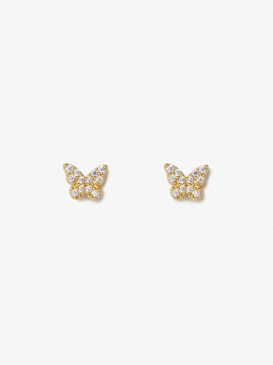 Ana Luisa Jewelry Earrings Stud Butterfly Earrings Ava Silver