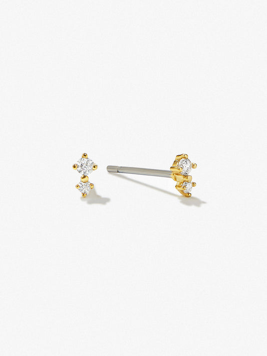 Ana Luisa Jewelry Earrings Stud Gold Stud Earrings Bobbi Silver