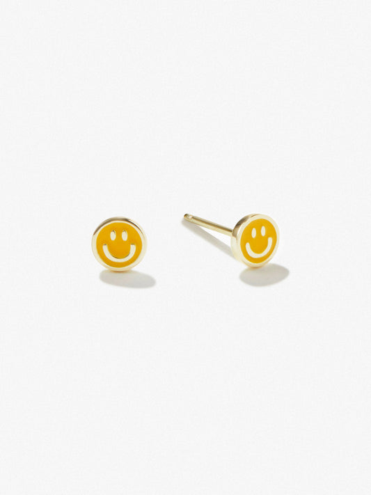 Ana Luisa Jewelry Earrings Stud Smiley Face Earrings Smiley Studs Silver