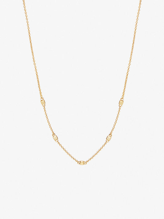Ana Luisa Jewelry Necklace Chain Necklace Multi Cube Necklace Rowena Cube Gold