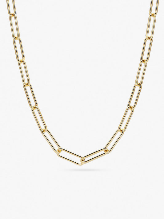 Ana Luisa Jewelry Necklaces Bold Chains Paperclip Necklace Aspen Brass