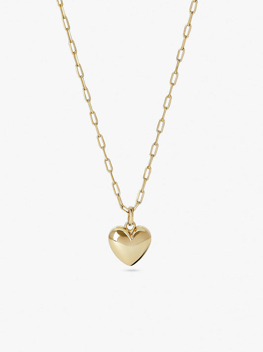 Ana Luisa Jewelry Necklaces Pendant Necklace Puffed Heart Necklace Lev Gold