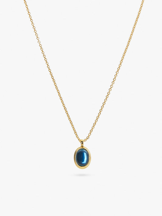 Ana Luisa Jewelry Necklaces Pendants Glass Pendant Necklace Delia Gold