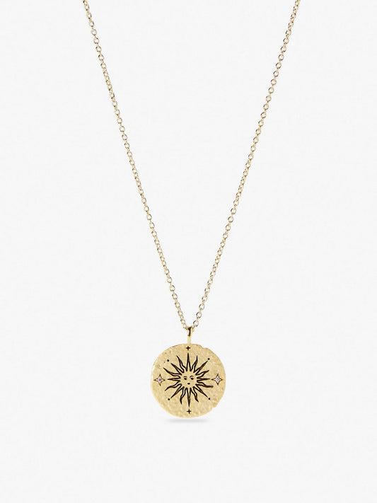 Ana Luisa Jewelry Necklaces Pendants Gold Coin Necklace Fire Pendant Gold