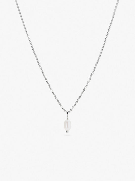 Ana Luisa Jewelry Necklaces Pendants Silver Pearl Neckalce Mini Naomi Silver Rhodium