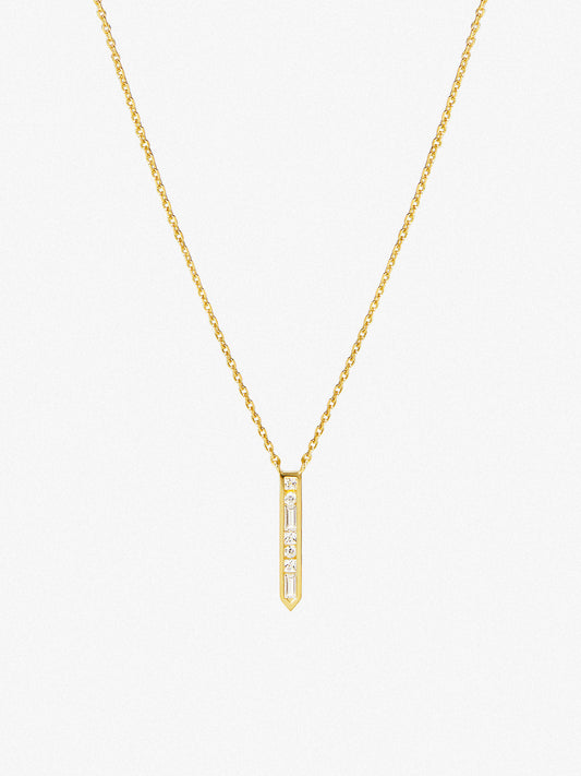 Ana Luisa Jewelry Necklaces Pendants Stone Pendant Necklace Rowan Gold