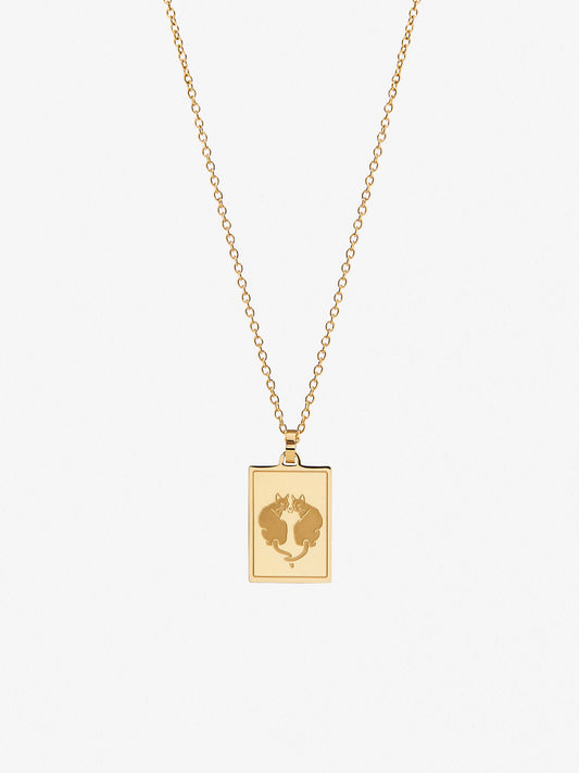 Ana Luisa Jewelry Necklaces Pendants Zodiac Necklace Gemini Stainless Steel