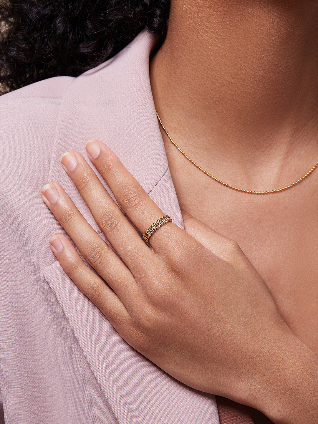 Ana Luisa Jewelry Rings Adjustable Ring Stackable Ring Song Gold