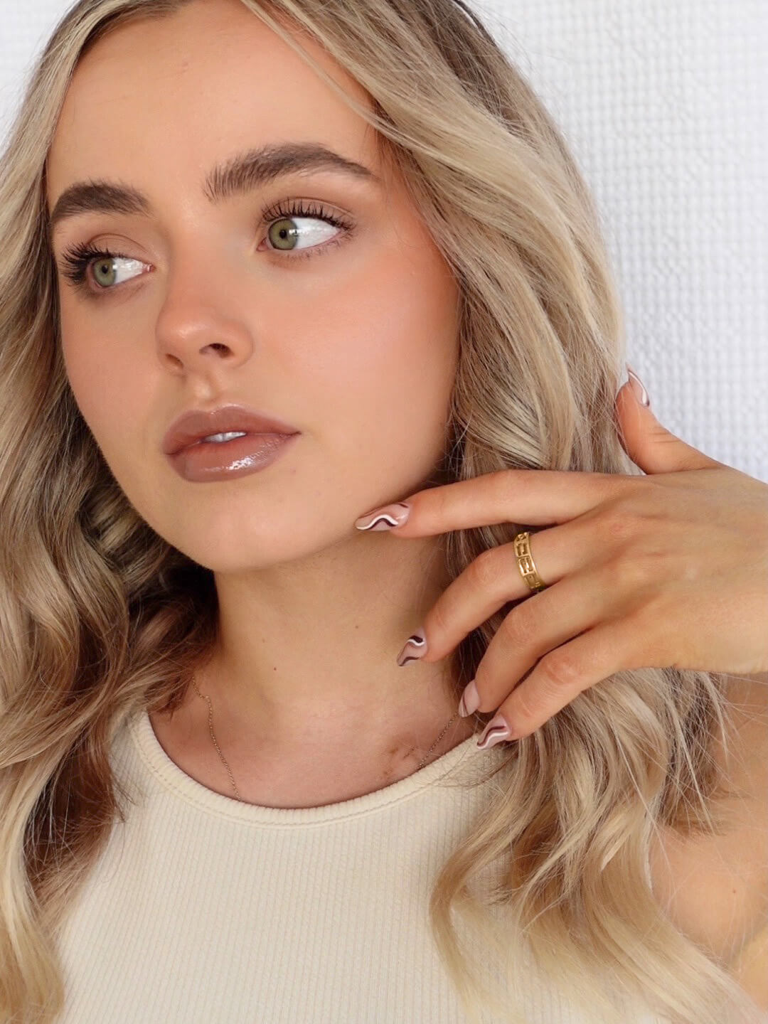 Ana Luisa Jewelry Rings Band Ring Meander Ring Conagh Gold