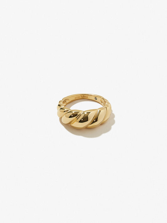 Ana Luisa Jewelry Rings Gold Twist Ring Rope Bold Gold