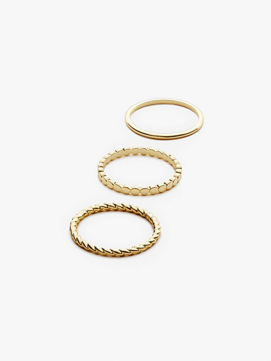 Ana Luisa Jewelry Rings Set Gold Ring Set Adrianna Set Gold