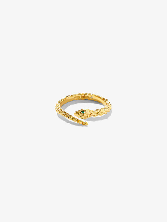 Ana Luisa Jewelry Rings Statement Rings Gold Snake Ring Cleo Gold