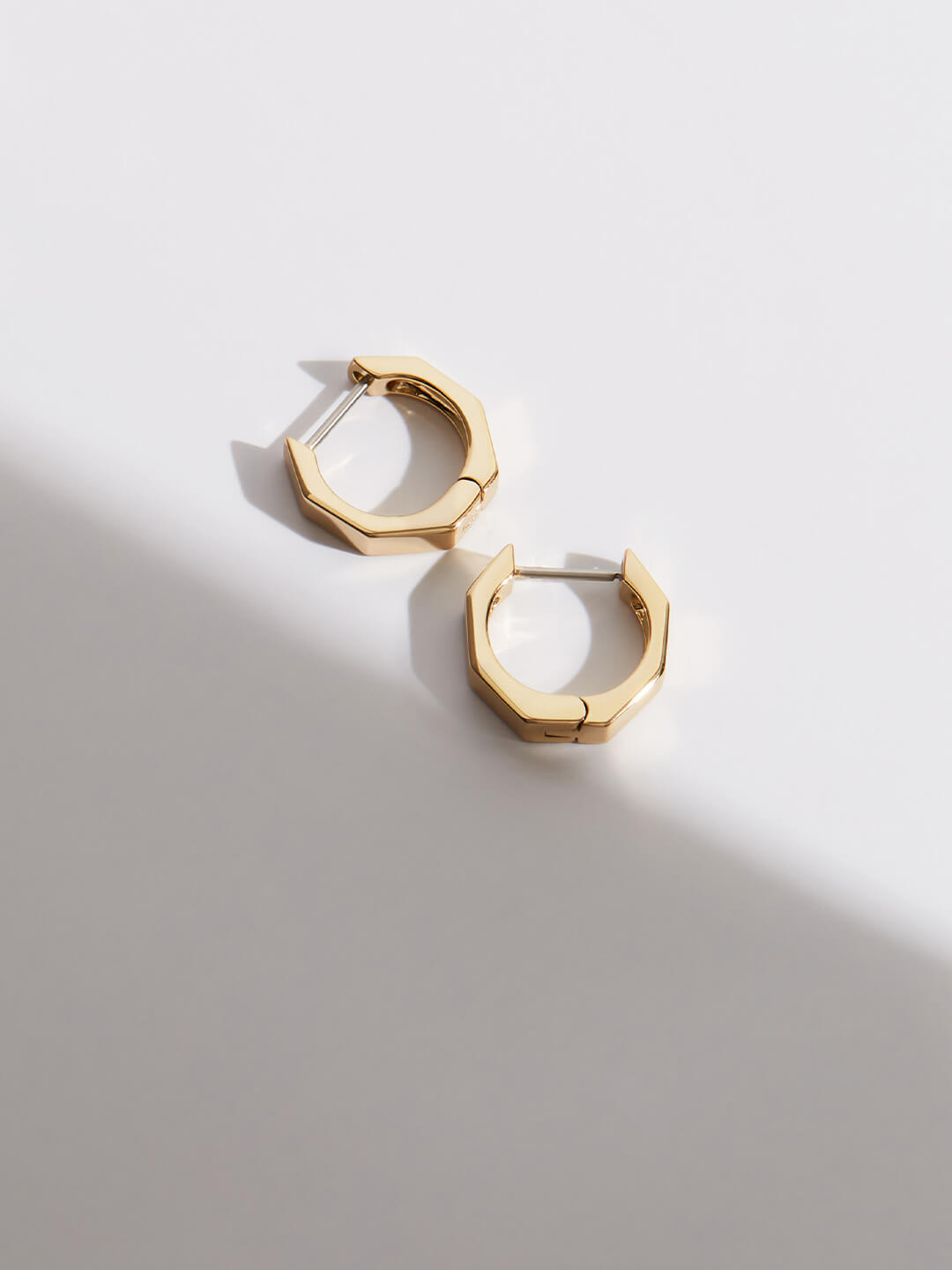 Ana Luisa Earrings Hoop Earrings Hardware Hoop Earrings Octo Mini Gold