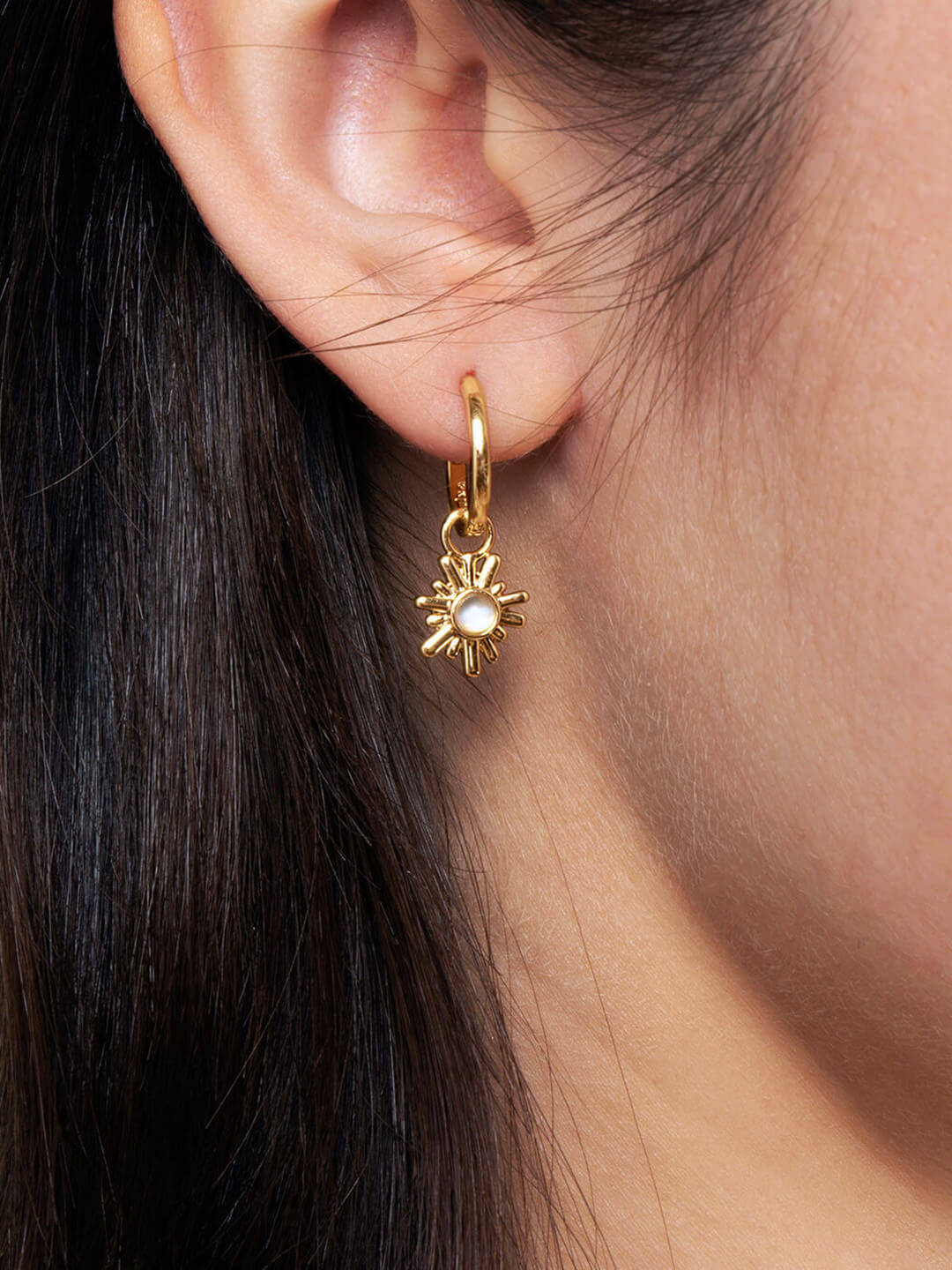 Ana Luisa Necklaces Pendant Necklace Moon Necklace Rozzah Gold