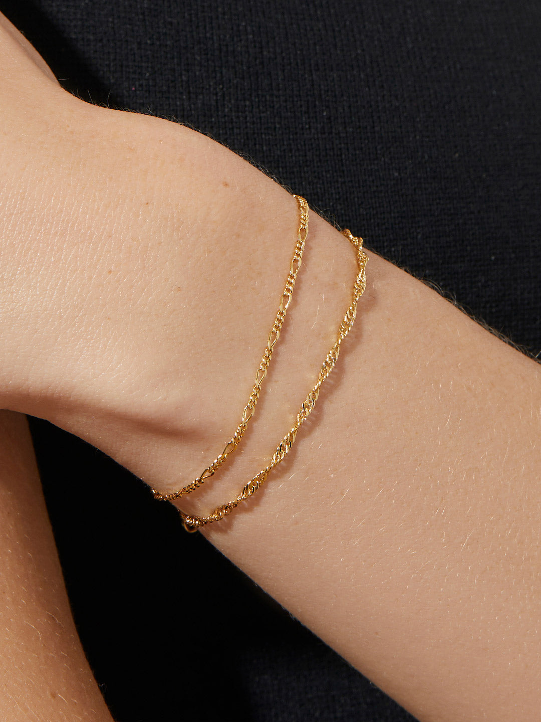 Ana Luisa Jewelry Bracelet Sets Chain Bracelets Harlow Set Gold